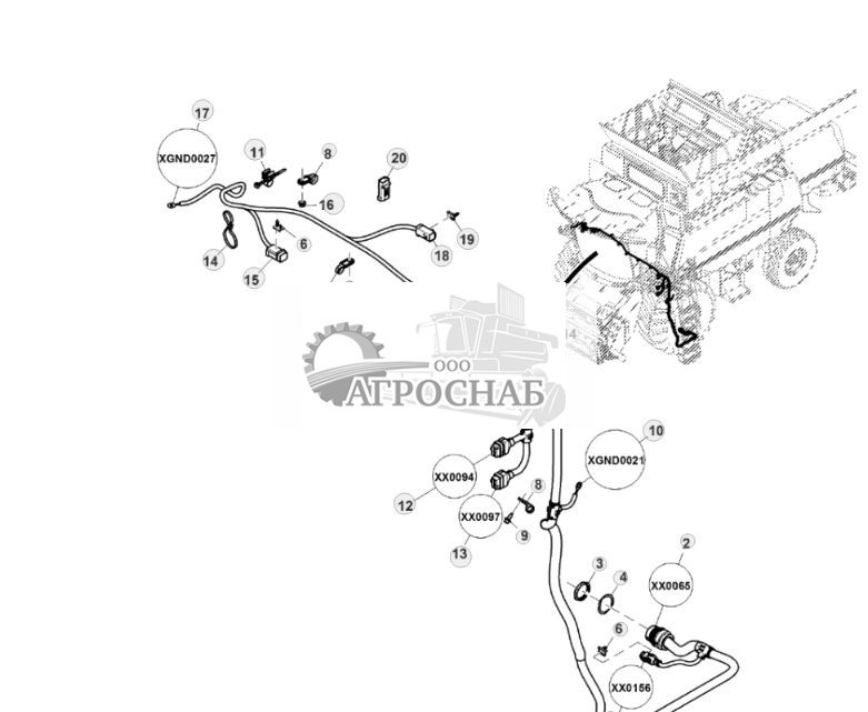 Жгут проводов трансмиссии с кнопочным переключением передач - ST828160 98.jpg